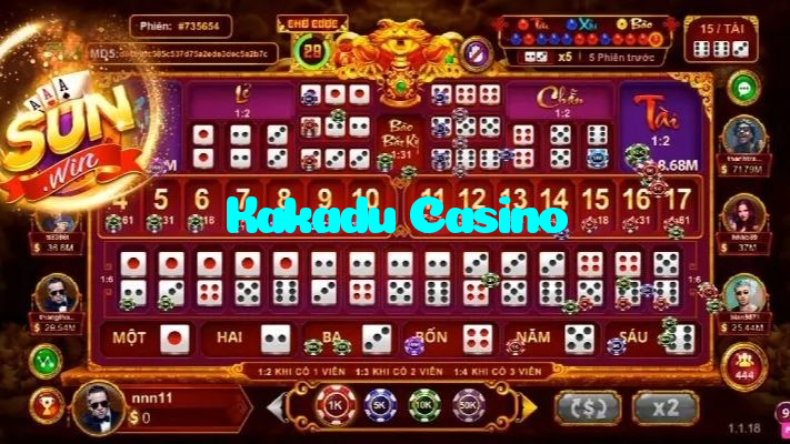 Kakadu Casino casino presented on mobile device in Pakistan with slots and live games